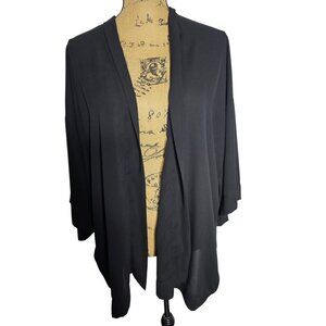 ASOS Black Semi Sheer Kimono Cardigan size 6